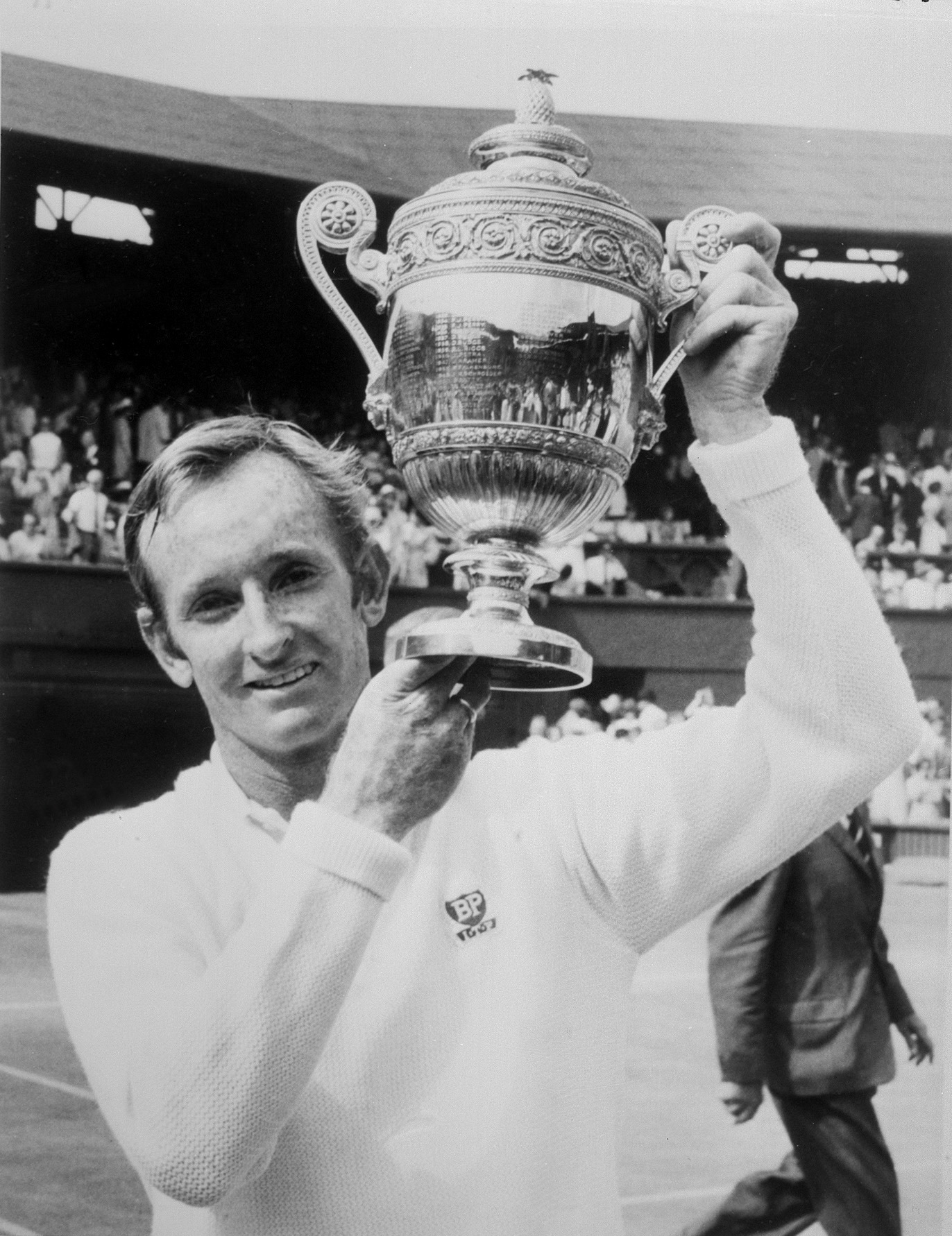 Australian tennis champion Rod Laver holds up, 07 Laver Cup