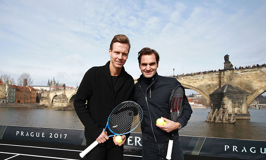 Tomas Berdych & Roger Federer in Prague
