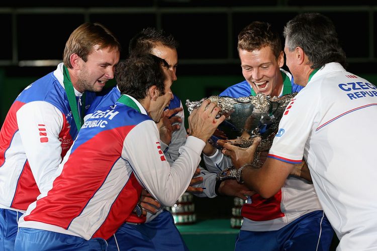 The Czech Republic win the Davis Cup in 2012. 