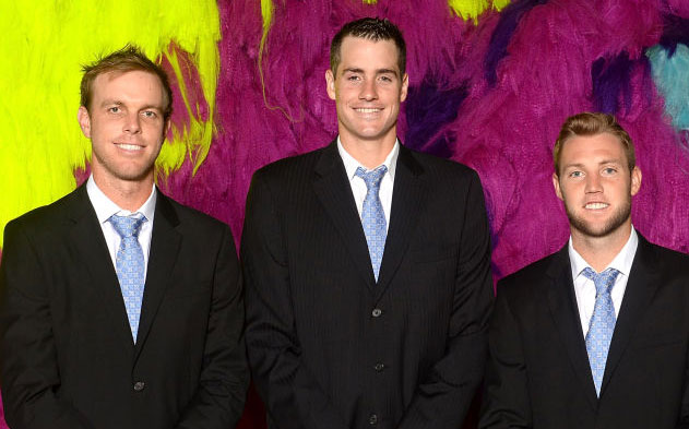 Sam Querrey, John Isner and Jack Sock are a close knit unit, competing at Davis Cup for the US. 