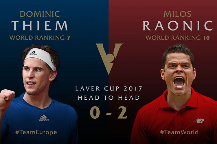Laver Cup match-ups: Thiem v Raonic