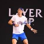 Tomas Berdych practices at the O2 Arena on Tuesday, September 19, 2017. Credit: Ben Solomon/Laver Cup