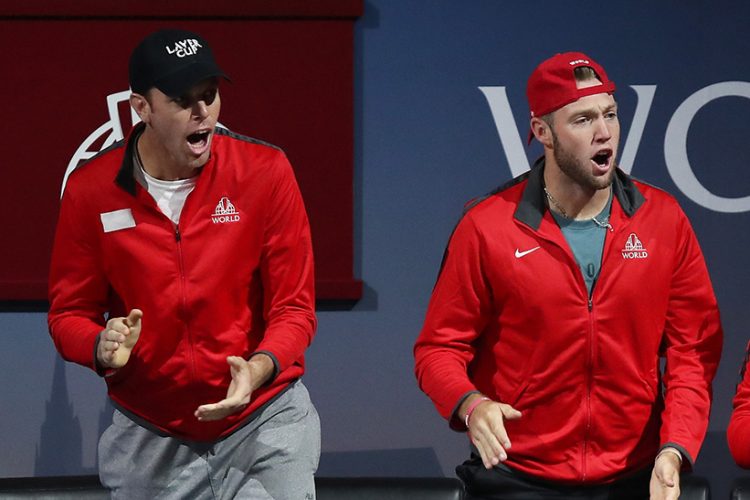 Sam Querrey and Jack Sock will take on Nadal and Federer in Saturday's doubles at the Laver Cup. 