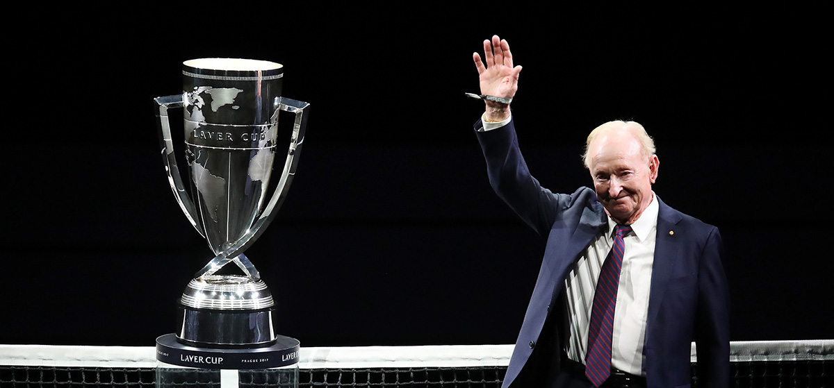 Rod Laver at the inaugural Laver Cup.