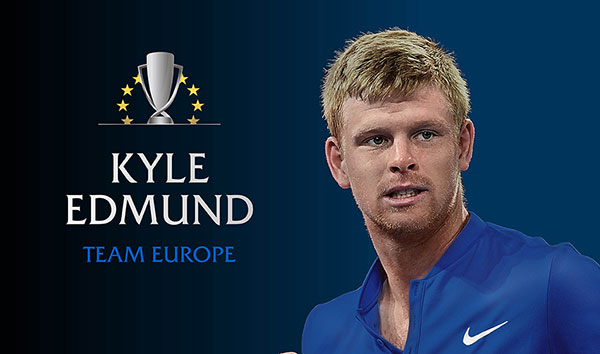Team Europe's final selection, Kyle Edmund. 
