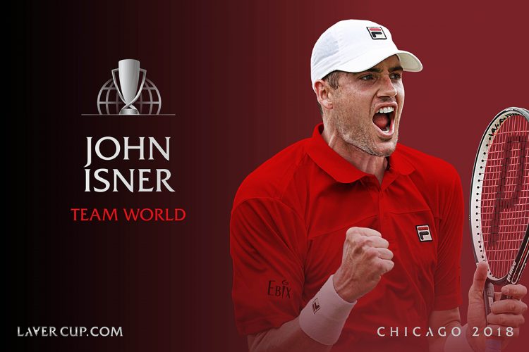 John Isner returns for a second appearance at the Laver Cup representing Team World. 