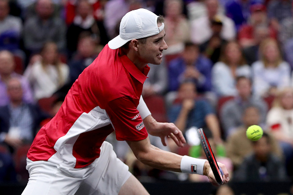 Team World's John Isner will have two opportunities to strike for his team when play gets underway on Sunday. Photo Matthew Stockman/Getty Images