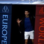 World No.3 Novak Djokovic enters center court at the United Center. Photo: Stacy/Revere
