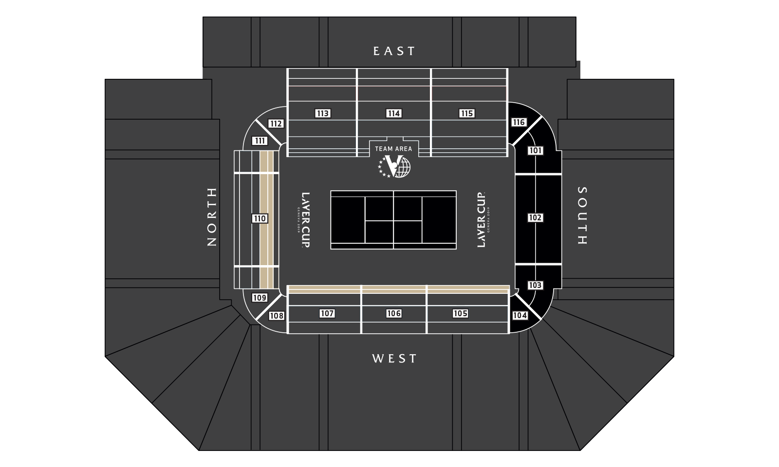 Laver Cup Seating Chart