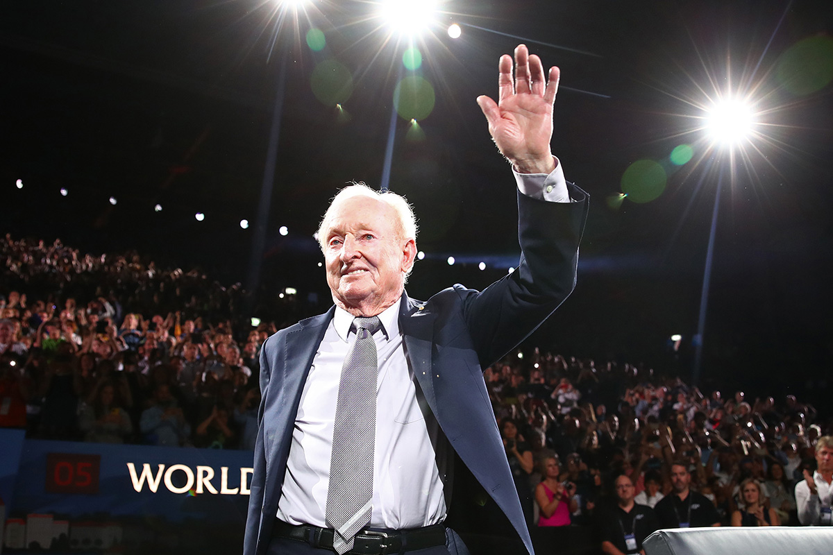 Rod Laver in the limelight