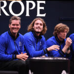Team Europe bench