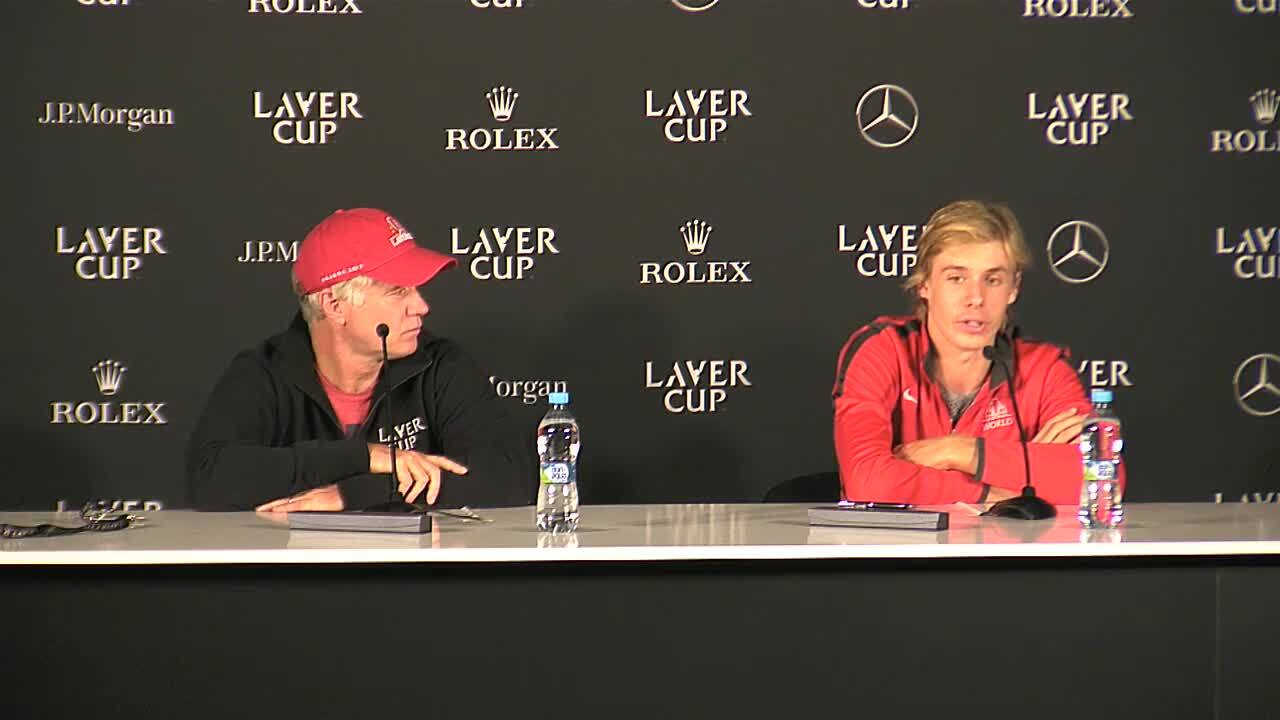 2017 Press Conference – Shapovalov and Pat McEnroe