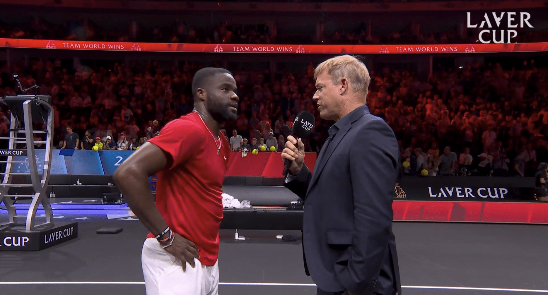 2024 On Court Interview Tiafoe (Match 5) Videos Laver Cup