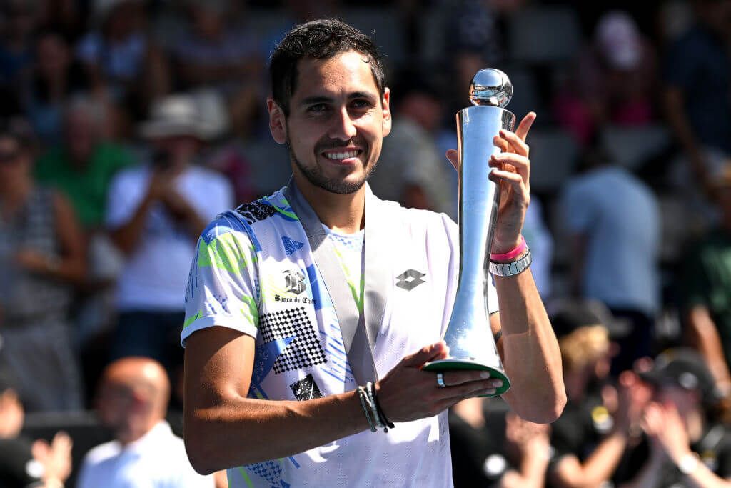 Alejandro Tabilo won his first ATP singles tournament in Auckland on January 13, 2024. 