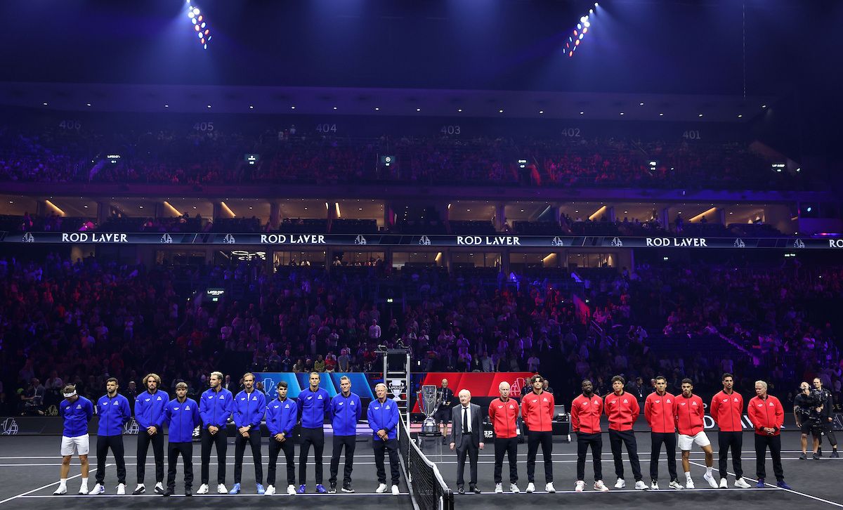 Teams line up at the Opening Ceremony. Photo by Maja Hitij/Getty Images