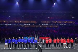 Teams line up at the Opening Ceremony. Photo by Maja Hitij/Getty Images