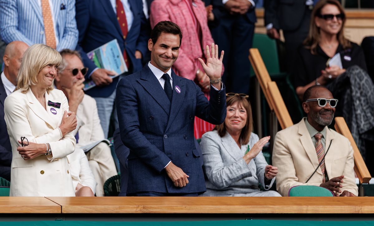 20 x Grand Slam Champion Roger Federer in the Royal box.