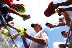 Team World's Joao Fonseca draws more crowds. Credit: WickPhoto