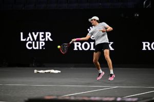 Team World rookie Joao Fonseca gets his first taste of Center Court.