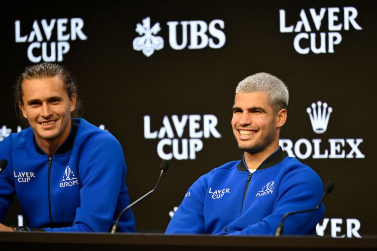 Alexander Zverev and Carlos Alcaraz have been among Team Europe's top point-scorers in Laver Cup competition. 