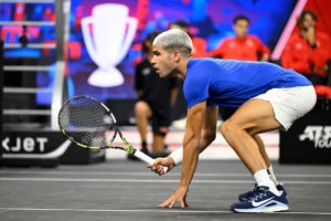 Carlos Alcaraz, ready to pounce.