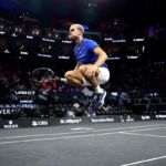 Carlos Alcaraz lifts for Team Europe.