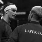 Teammates Alexander Zverev and Carlos Alcaraz.