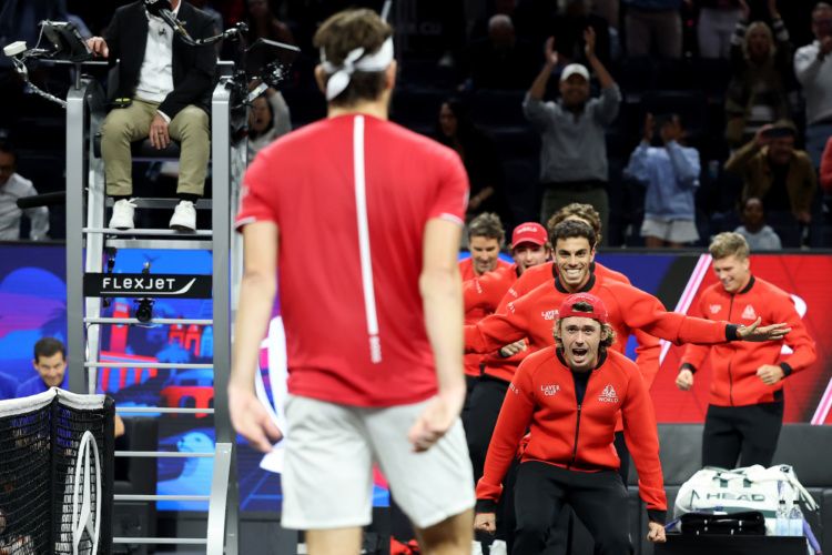 Taylor Fritz wraps it up for Team World.