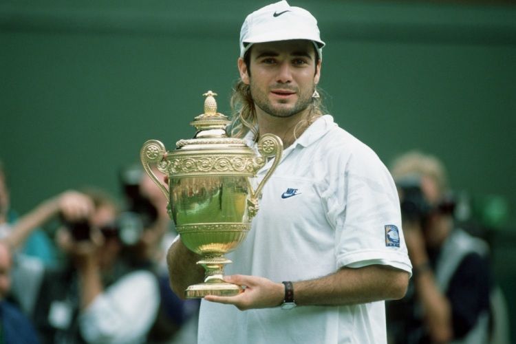Team World Captain Andre Agassi captured his lone grass-court title at Wimbledon in 1992.