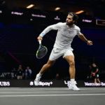 Carlos Alcaraz in action at The O2 for Laver Cup London 2026. Photo: Ben Solomon, Laver Cup