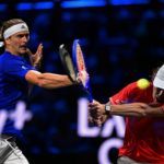 Split screen: Zverev and De Minaur battle for Match 6.