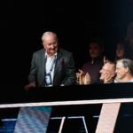 Tennis legend Rod Laver takes his seat for Laver Cup London 2026.