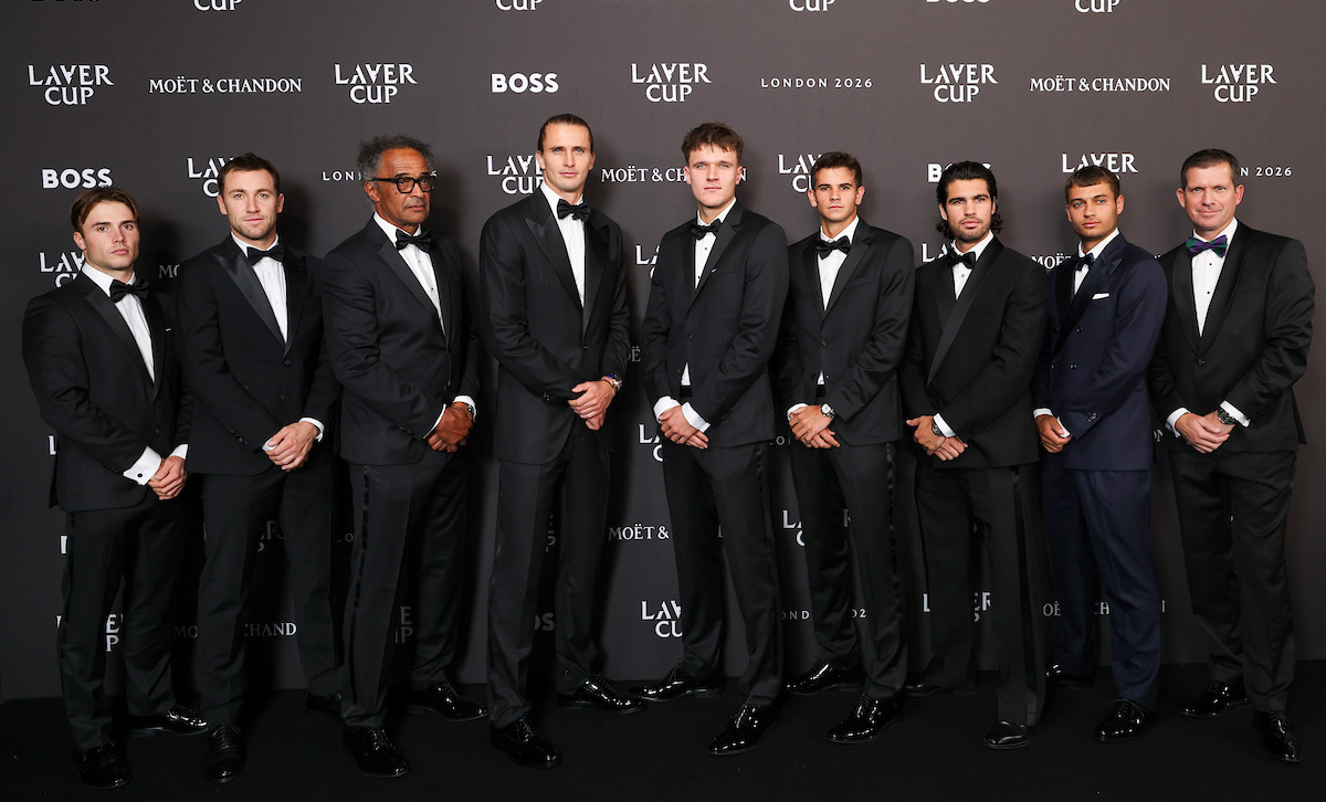 Team Europe line up at the Opening Night Gala.
