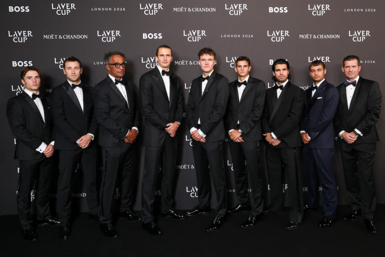 Team Europe line up at the Opening Night Gala.
