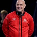 Humble in defeat, Team World captain Andre Agassi.