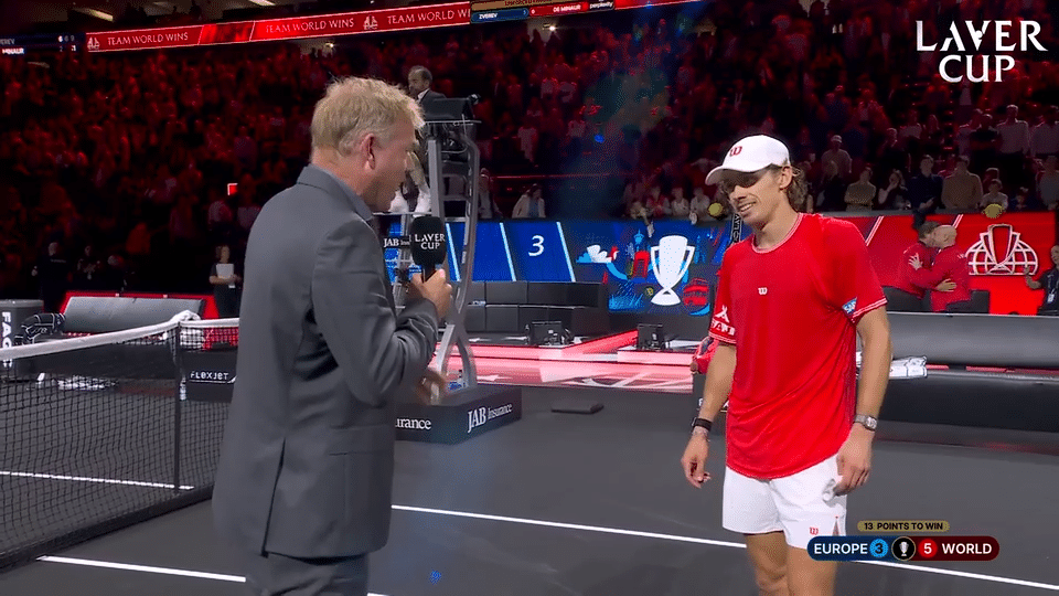 2026 | On-Court Interview - De Minaur (Match 6) | Videos | Laver Cup