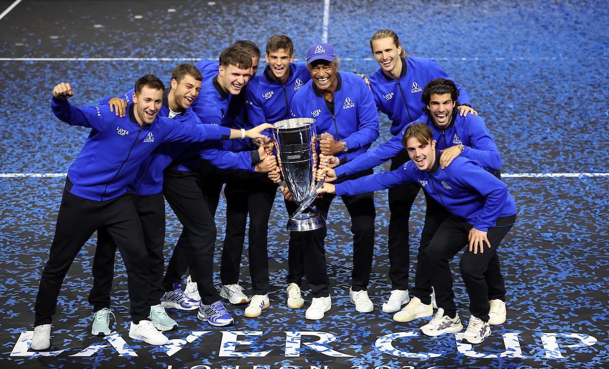 Team Europe with the Laver Cup.
