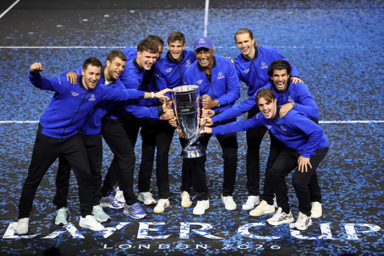 Team Europe with the Laver Cup.